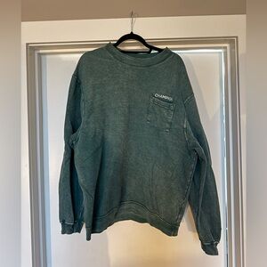 Champion Men's Crewneck Sweater in Teal